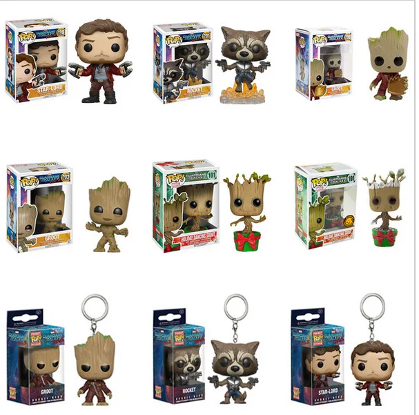 

FUNKO POP New Pocket Pop Keychain Official Super Hero Anime Characters Action Figure Collectible Model Toys For Gifts With Box