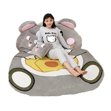 Fancytrader Giant Plush Cartoon Animal Mouse Tatami Stuffed Soft Beanbag Bed Carpet Mat Sofa