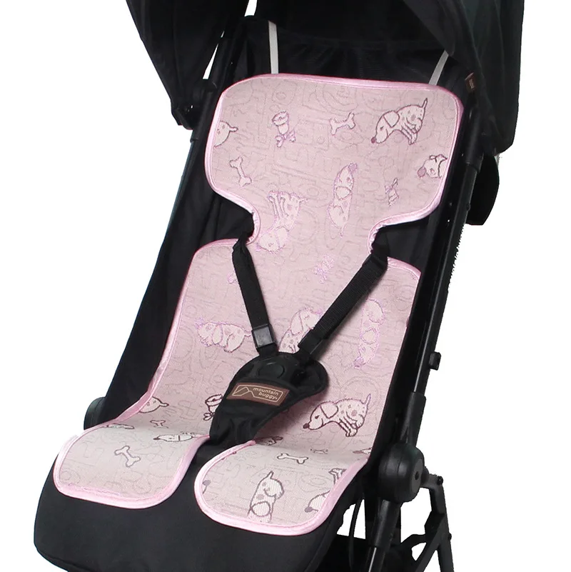 1 PC Passeggino Zerbino Per Bambini Universale Trolley Ombrello Zerbino Carbone Di Legna di Bambù di Seta del Ghiaccio Fresco Zerbino
