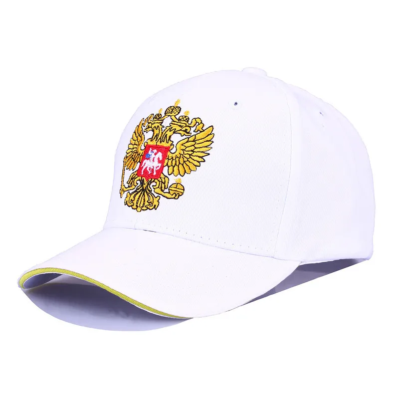 Черная кепка Хлопок Уличная бейсболка герб России вышивка Snapback модные спортивные шапки для мужчин и женщин Кепка Патриот