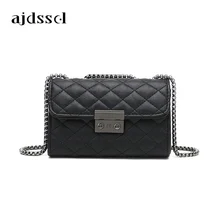 Стиль Досуг Известный люксовый бренд дизайнерская женская сумка на плечо Классическая ромбовидная решетка высокого качества сумки из овчины