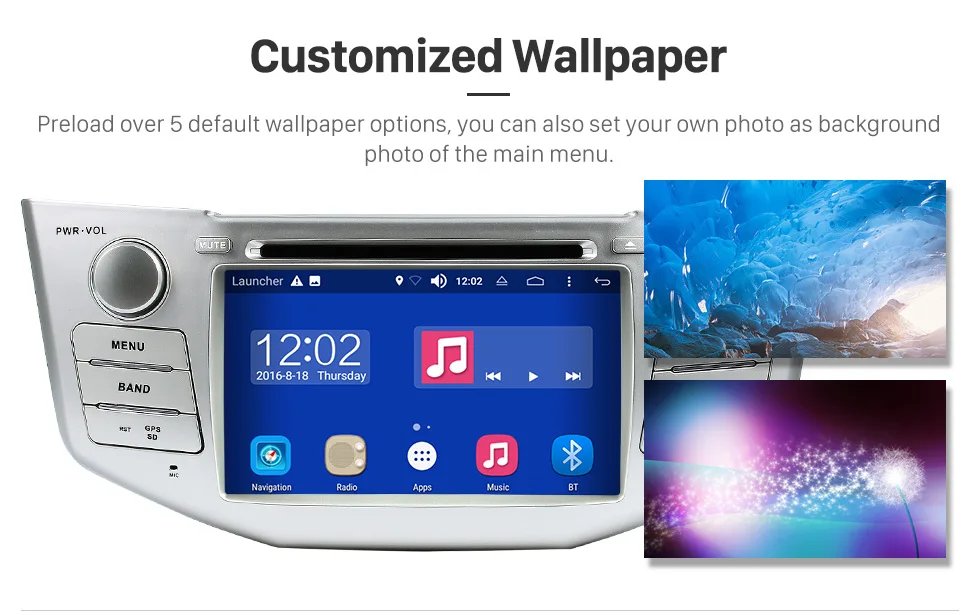 Best Harfey 2Din Android 8.0 7" Car Radio For Lexus RX 400h RX 330 RX 350 RX 300 Toyota Harrier GPS Multimedia Player Head Unit 17