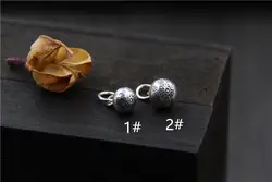 BUYEE стерлингового серебра 925 ювелирных изделий и Компоненты Винтаж подвеска-колокольчик Для Цепочки и ожерелья ювелирный браслет Сделай
