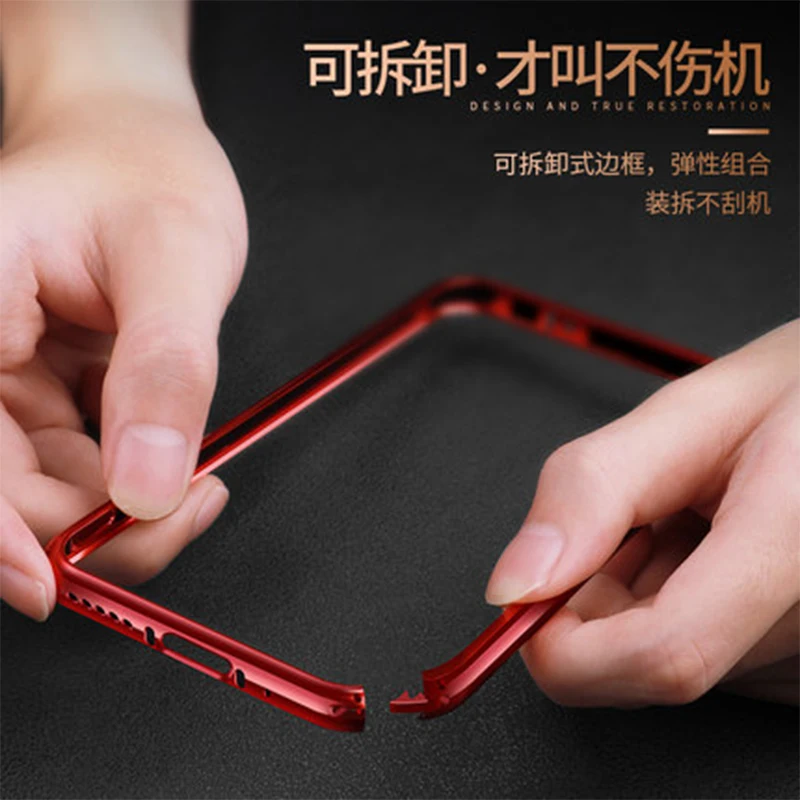 Стеклянный чехол для задней панели телефона для huawei Honor 20, чехол, роскошный алюминиевый тонкий бампер, защитный чехол для huawei Honor20