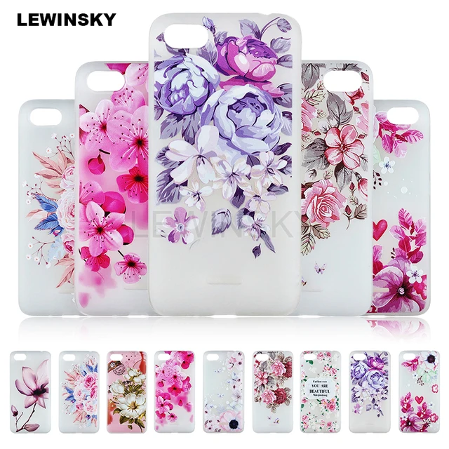 Case for Xiaomi Redmi Note 4 4X 5 6 Pro 5A Prime 5 Plus S2 6A Mi Mix 2 2s A2 8 lite A1 6X A2 3D Relief Flower TPU Phone Cover