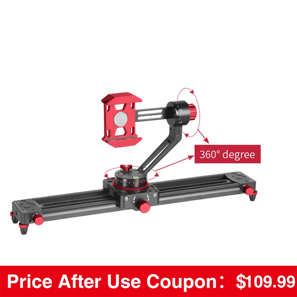 

Cimapro XI-Q1 Tabletop Mini Smartphone Video Track Dolly Slide Rail System for Arca Swiss Ball Head Work with Digital Camera