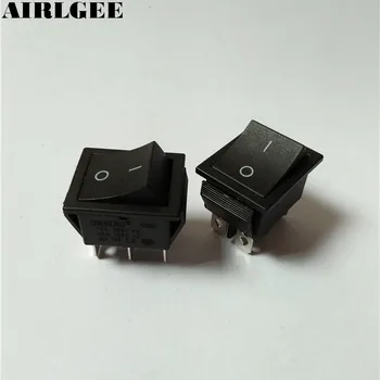 

250V/15A 125V/20A AC Automatic reset Momentary ON/OFF DPDT Rocker Switch 2 Pcs