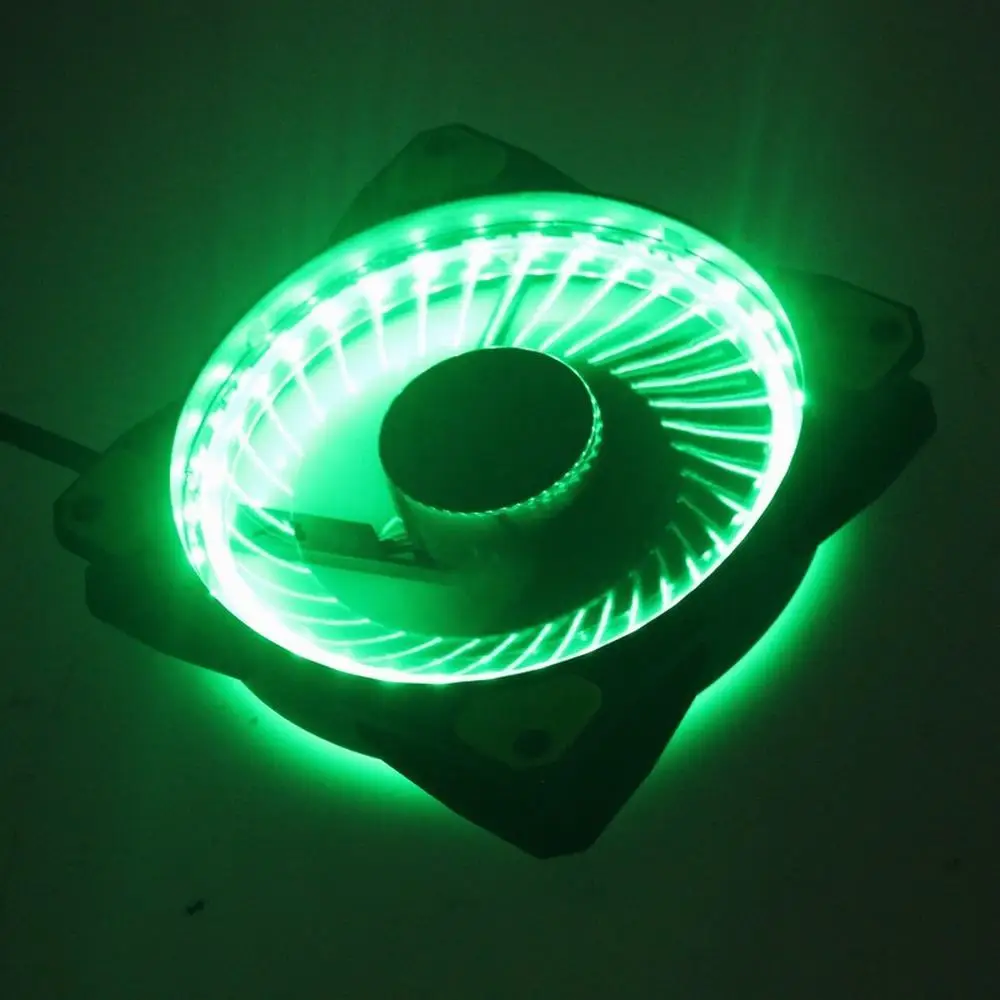 5 шт./партия Gdstime Синий Красный Зеленый Белый светодиодный Eclipse 120 мм ПК Вентилятор Корпус охлаждающий направляющий свет кольцо