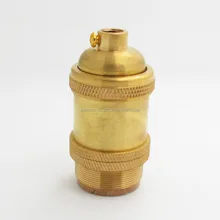 E27 эдисональная лампа металлический патрон Винтаж без ключа держатель лампы