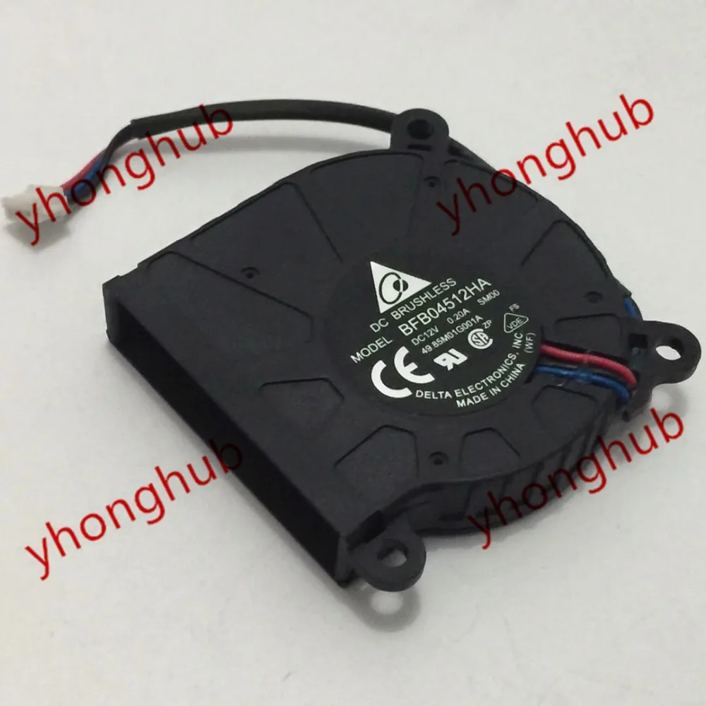 Delta Electronics BFB04512HA SM00 DC 12 V 0.2A 45x45x10 мм Вентилятор проектора