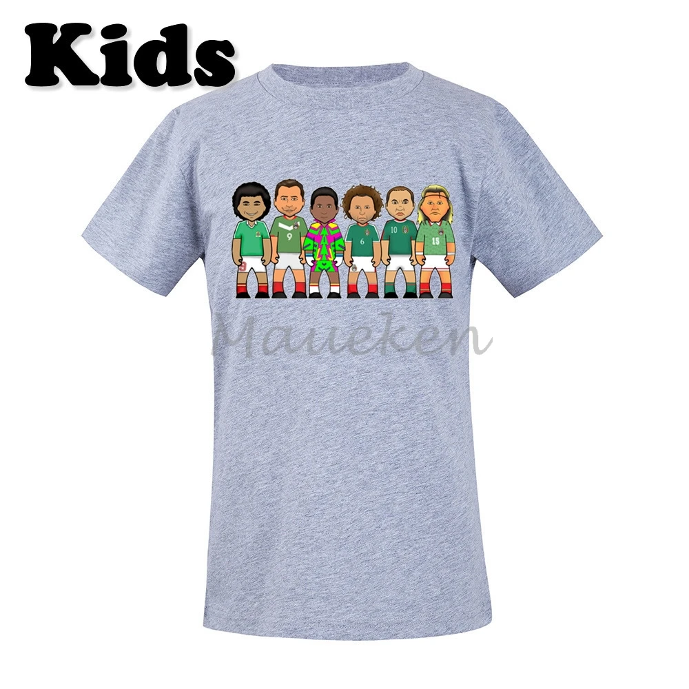Детская футболка с надписью «legends Gerardo Torrado Jared Borgetti Hugo Sanchez Cuauhtemoc Luis Hernandez Jorge Campos Youth boys tee