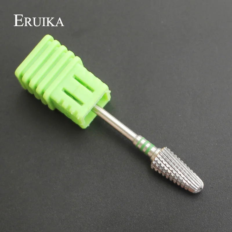 

ERUIKA 1pc Tungsten Carbide Nail Drills Bits 3/32" Shark Hand Milling Cutter Electric Manicure Nail Clean Burr Polish Accessory