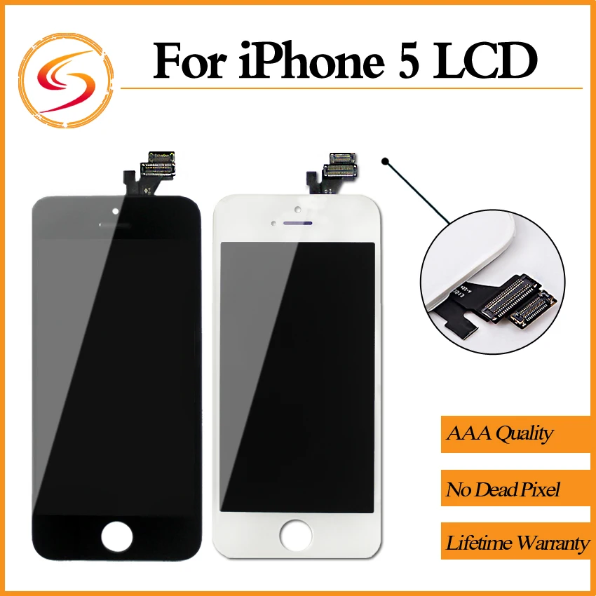 imágenes para 10 unids/lote aaa + + + ensamblaje de la pantalla lcd para iphone 5 5g reemplazo de la pantalla 100% nuevo de alta calidad libre del envío imágenes para 10 unids/lote aaa + + + ensamblaje de la pantalla lcd para iphone 5 5g reemplazo de la pantalla 100% nuevo de alta calidad libre del envío