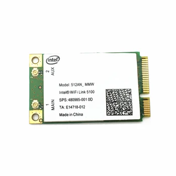 

For wireless WiFi Link Intel 5100 512AN_MMW Mini PCI-E card 300Mbps 802.11a/g/n 512AN_MMW 480985-001 DV4 DV5 6930p 8530p