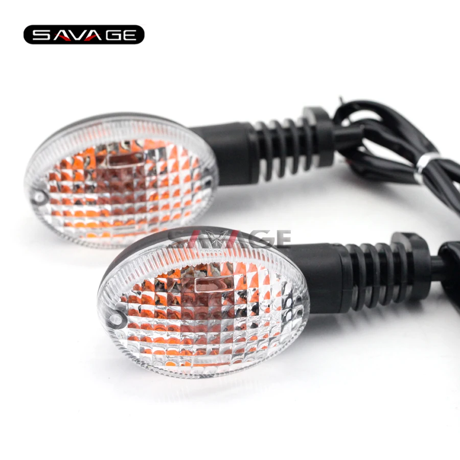 2Pcs Motorcycle Turn Signal Lights – Amber, Fits Kawasaki Ninja 250, KLX250SF, Yamaha XT660 & More