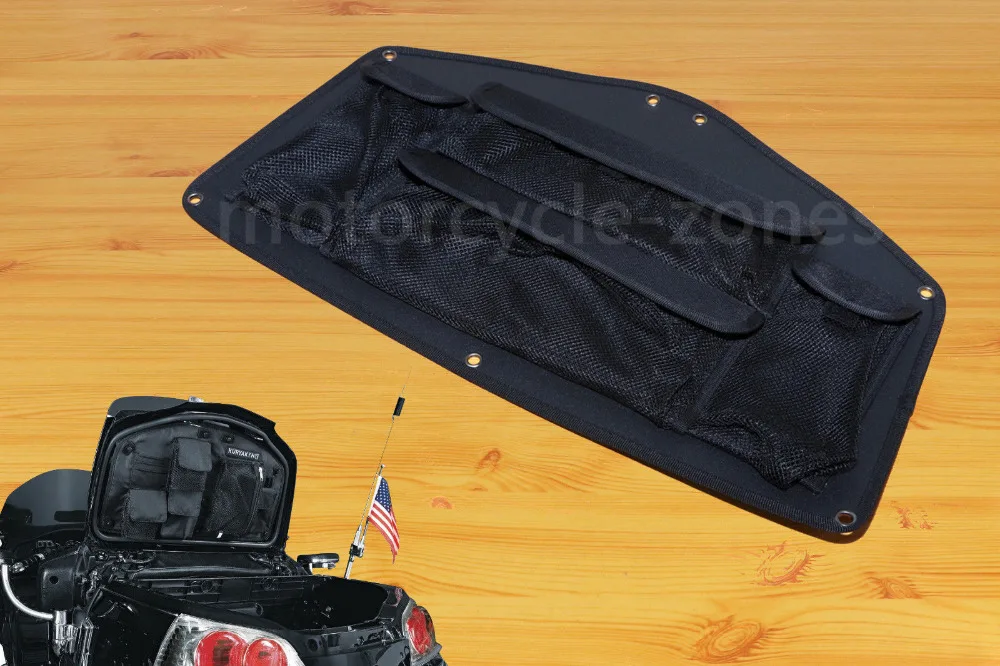 Мотоцикл Черная крышка багажника Органайзер инструмент сзади сумка для Honda Gold Wing GL1800 Goldwing 2001- 2012 2013