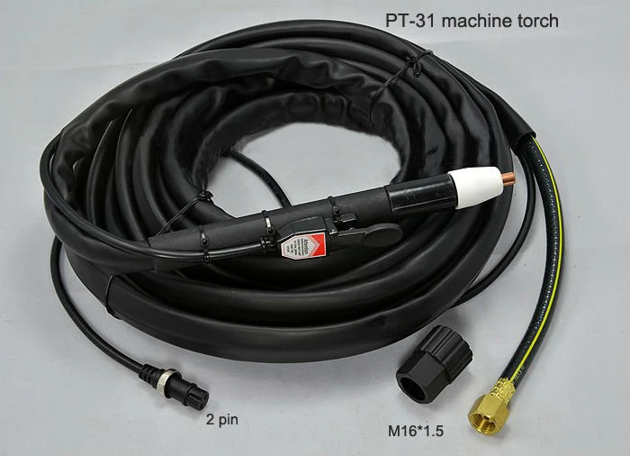 

PT31 LG40 Air Plasma Cutting Torch Complete 17 Feet 5M Straight Machine Torch Head Body Free shipping