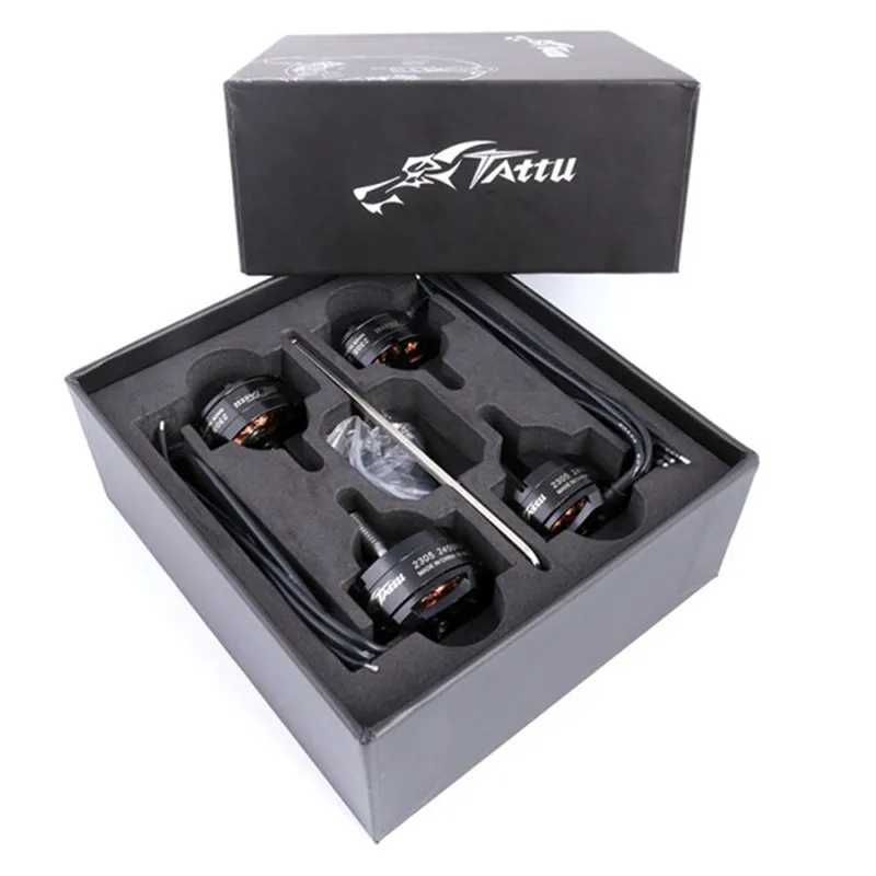 

4 PCS Tattu TA-2305 2305 2405KV 2-4S Brushless Motor with Nuts and Screw Driver for Racing Drone RC Racer Quadcopter 4 in 1 ESC
