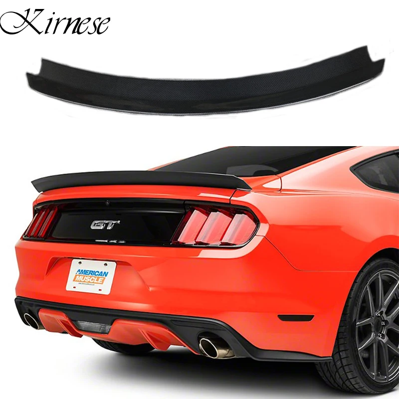 

Kirnese Car Accessories Car Trunk Decoration Tail Wing Carbon Fiber Rear Wing Spoiler Fit For Ford Mustang 2015 - 2018
