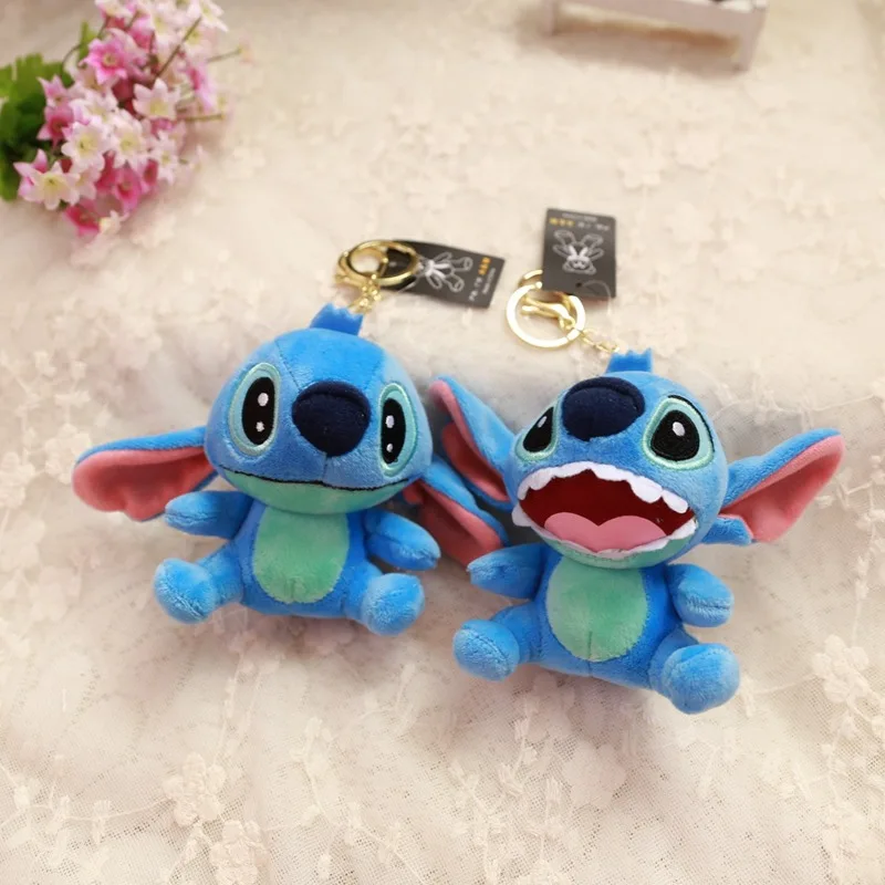 

Stitch keychain doll plush animal keychains kawaii keychain