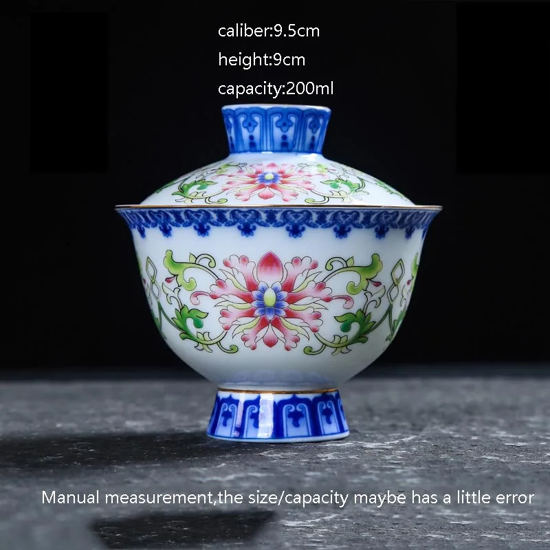 Китайский Стиль Керамика Gaiwan Jingdezhen синий и белый фарфор Посуда для напитков офисные Чай церемонии Чай Чаши Чай горшок отправлен друг подарок - Цвет: I