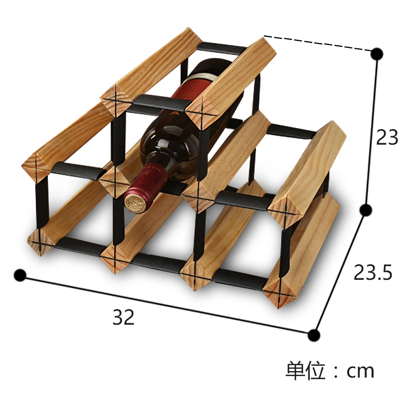 Деревянная полка для винных чашек в гостиной европейская винная бутылка с рамкой