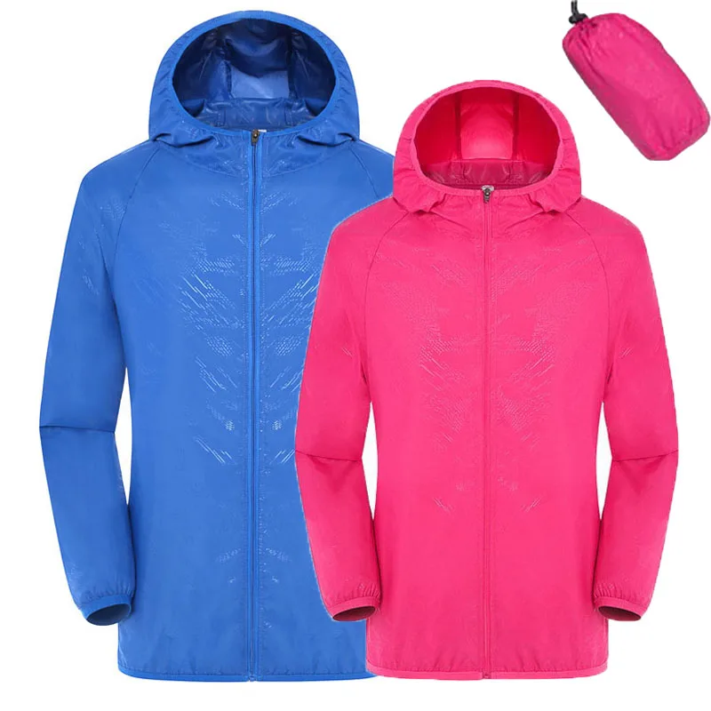 

Quick Dry Skin Jacket Women Summer Casual Ultra-Light Thin Hooded Coat Breathable UV Protection Windbreaker Jackets Women 4XL