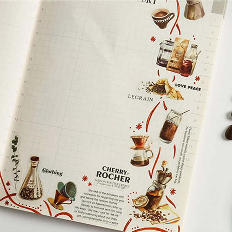 40pcs Nature Coffee Life Sticker Scrapbooking Decorate Packging Stickers 2019 40pcs Nature Coffee Life Sticker Scrapbooking Decorate Packging Stickers 2019