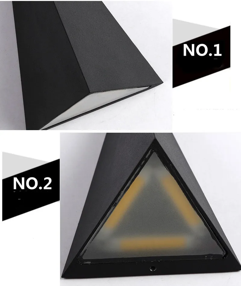 Triangular wall lamp 19