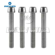 Wanyifa 4 pcs M10 x 70mm 1.5 1.25mm Pitch Taper Head Titanium Ti Bolt Fit Caliper Moun