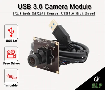 

ELP Free Driver IMX291 CMOS Sensor MJPEG YUYV 1080p 50fpsOTG Quick USB 3.0 PCB Camera For Industrual Devices