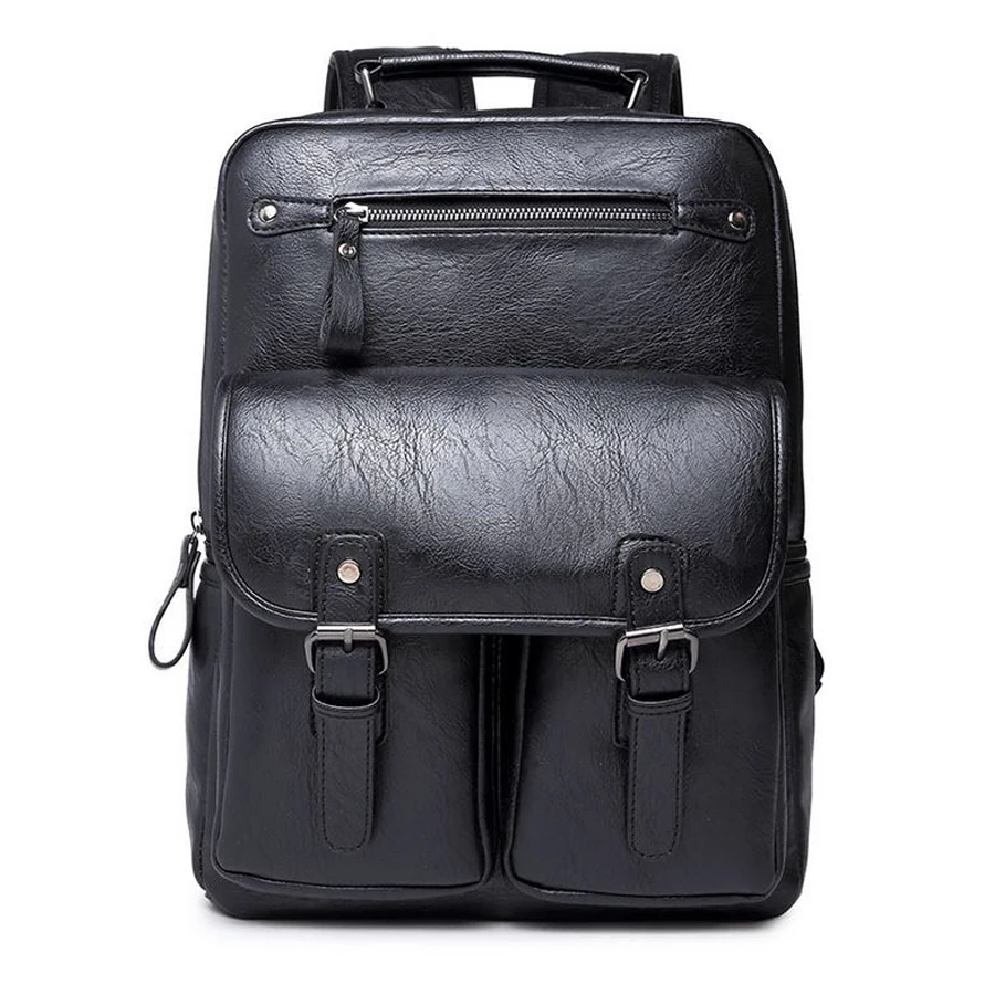 School bags Trendy men backpacks Fashion Back pack Casual travel bag bickpick mochila leather knapsack tour