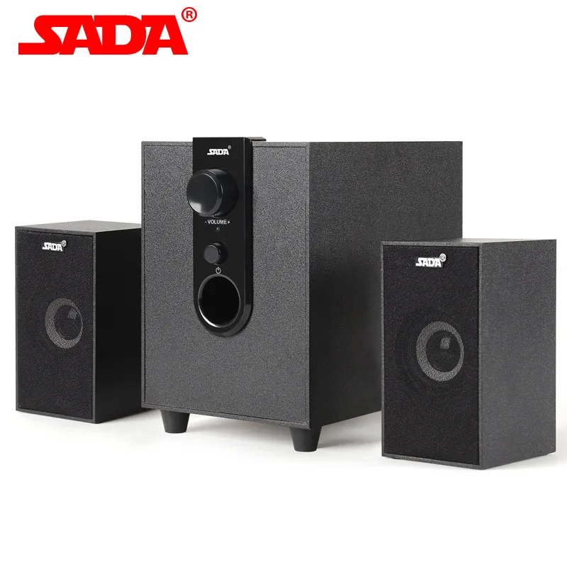 SADA D 210 By 5V USB Power 2.1 Computer Speaker with Subwoofer Best for