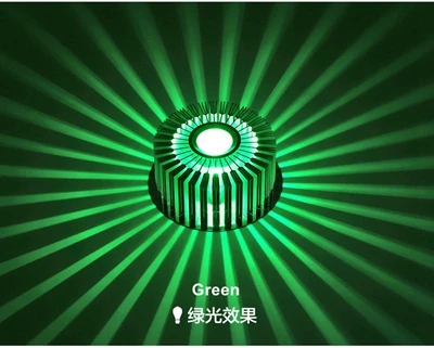 Luz de techo de aluminio LED de 3 W lámpara de sombra de luz de punto