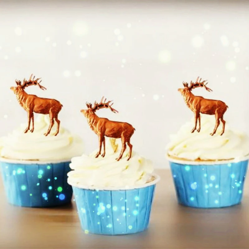 Олень животных силиконовые формы для торта помадка сахарное ремесло Рождество Лось Шап ремесло формы кекс украшения Gumpaste инструменты