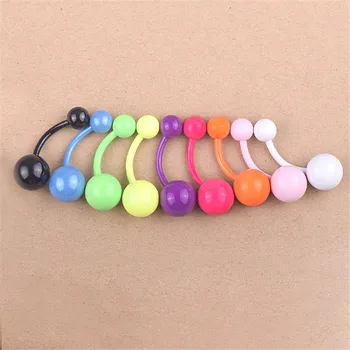 

New Arrival Surgical Steel Multicolor Dangle Navel Rings Women Navel Bars Fashion Sexy Belly Button Ring Body Piercing Jewelry