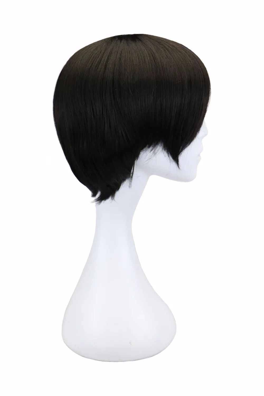 preto 32 cm resistente ao calor perucas de cabelo sintético