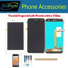 1 шт./лот для Wileyfox Spark ЖК-дисплей и кодирующий преобразователь сенсорного экрана в сборе запасная часть черный белый цвет с комплектами