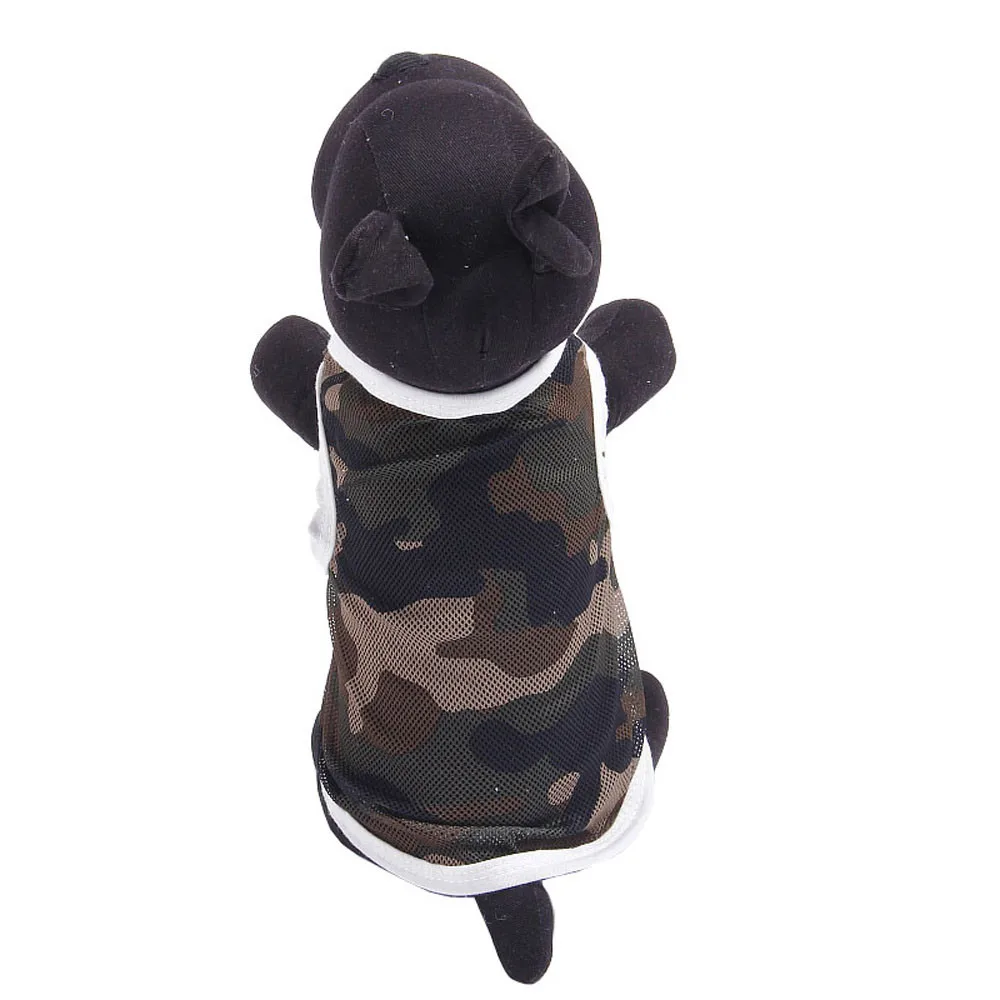 gray Одежда для домашних собак Камуфляжный Жилет Модная жизнь Petstyle полиэстер футболка для летних видов спорта Chaleco Perro Лидер продаж Прямая - Цвет: gray