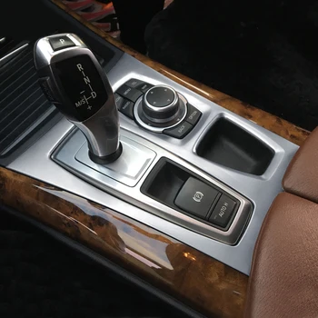 

Stainless Steel Center Gear Shift EPB Panel cover trim For BMW X6 E71 2013-2014 & X5 E70 2011-2013