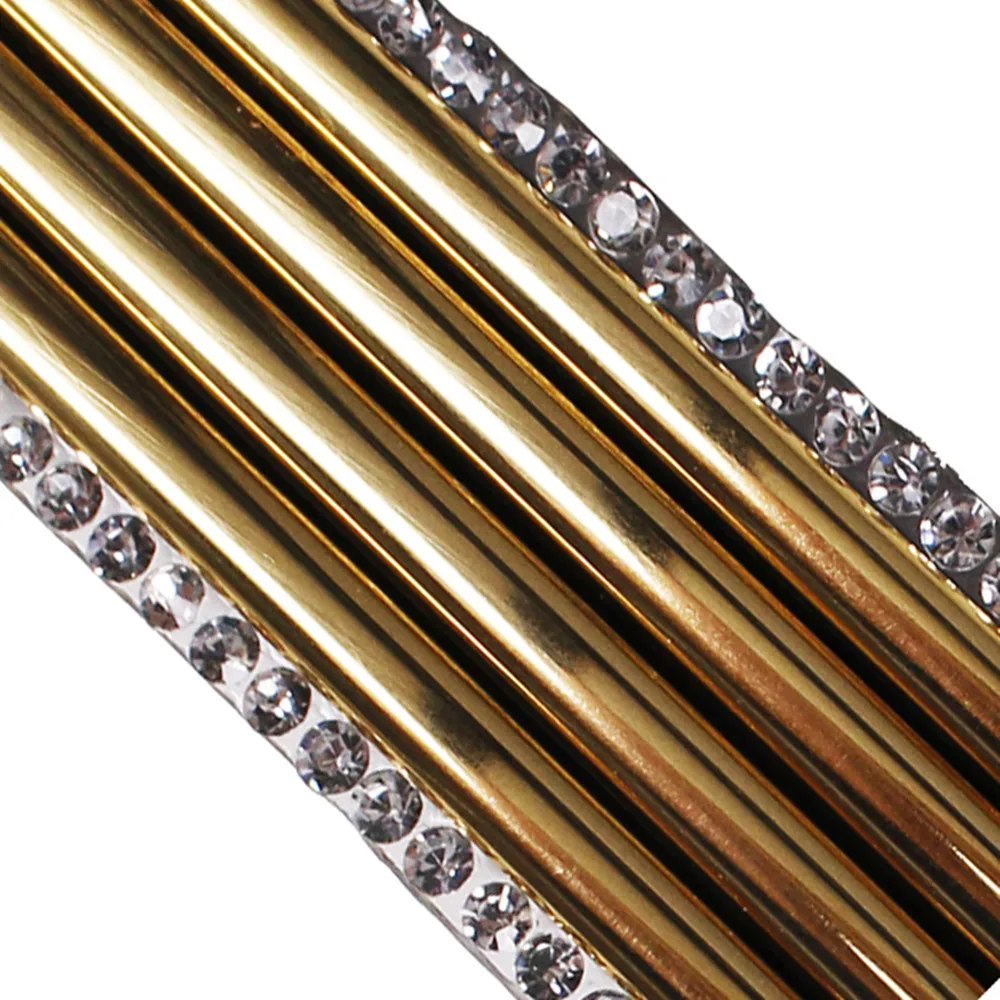 2yards Gold Crystal Hot Fix Motif Rhinestones Trim Iron on DIY Craft