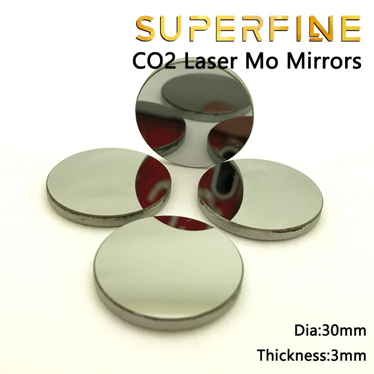Mo molybdenum отражающее лазерное зеркало диаметром 30 толщина 3 мм для CO2 лазерной гравировки и резки