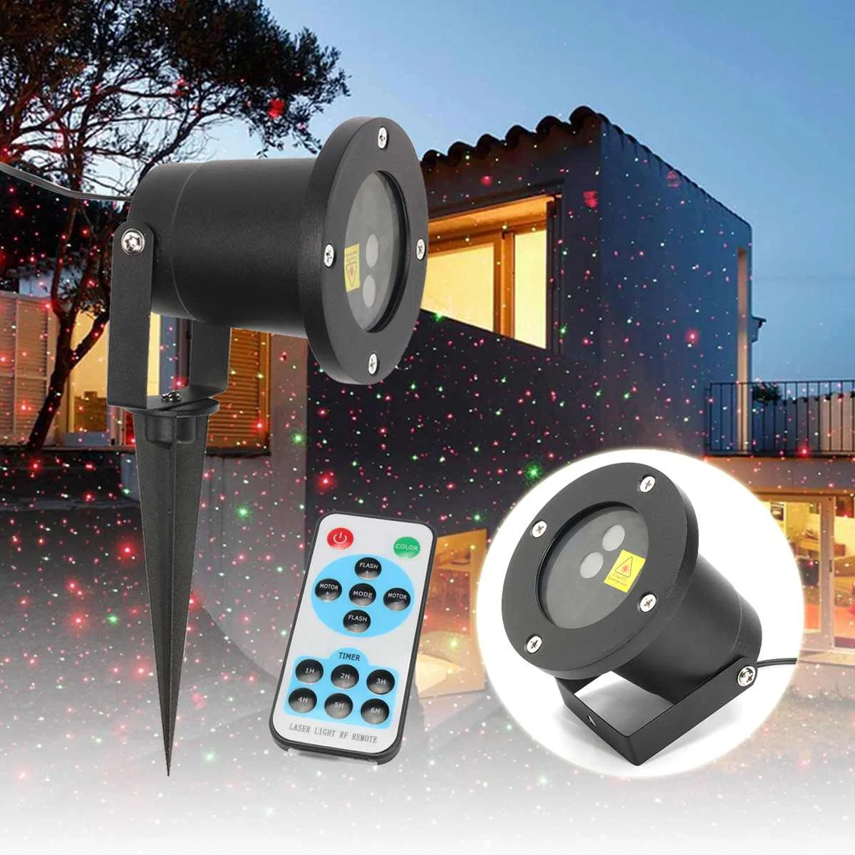 

Waterproof LED Shower Motion+Remote Control Children Fun Christmas Star Projector Lights Toy Kids Outdoor Star Projector Toy New