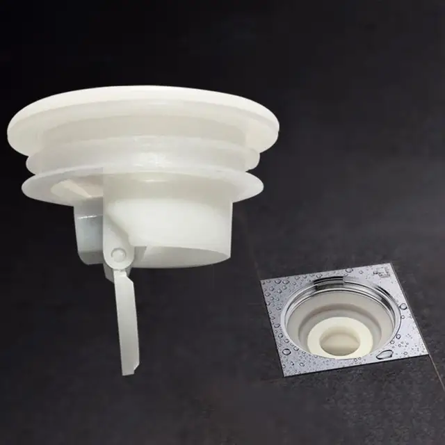 Smell Proof Shower Floor Siphon Drain Cover Sink Strainer Bathroom Plug Trap Water Drain Filter