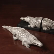 Декоративная крокодиловая Закладка Скульптура фигурка животного книжная полка офисная полка офисное украшение подарок на день рождения