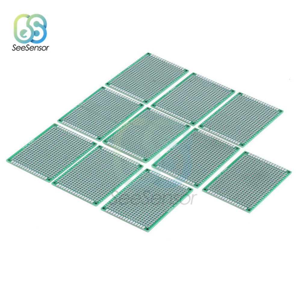 

10Pcs 5X7cm Double Side Prototype Diy Universal Printed Circuit PCB Board Protoboard Experimental Development Plate For Arduino