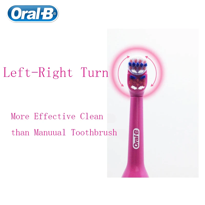 Oral B Детская электрическая зубная щетка DB3010 для детей 3 + уход за чистыми зубами