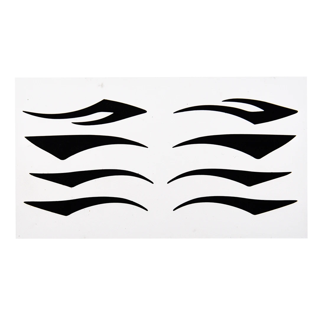 

Four pairs eyelid eyeliner loaded with eyeliner eyelid stickers affixed black