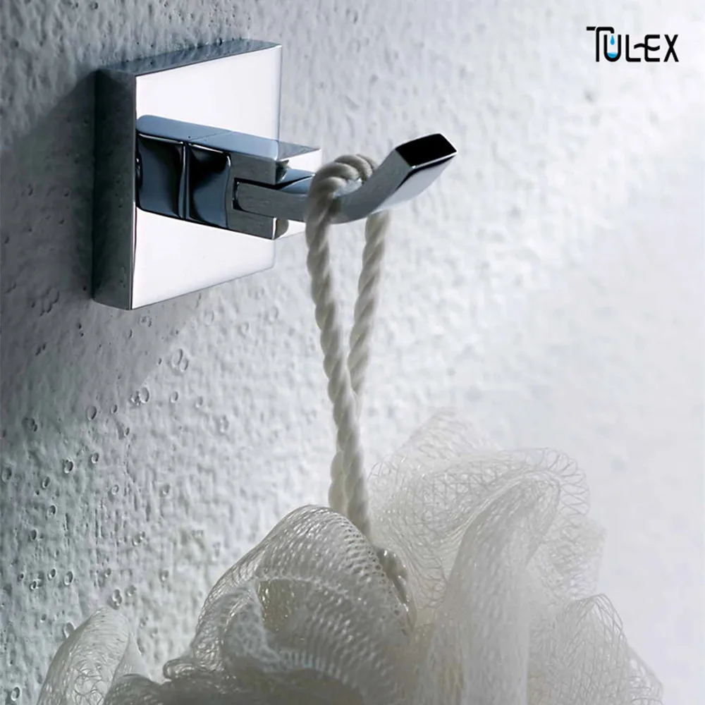 TULEX Single Towel Hook Coat Hooks Brass Robe Hook Nice Design Wall
