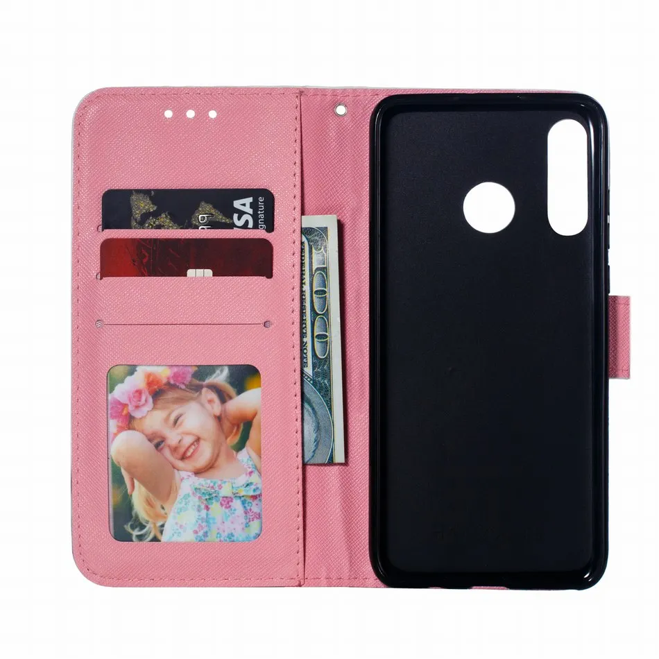 Чехлы книжки с 3D рисунком совы для Huawei Nova 4 P30 P20 Plus Mate 20 Pro Honor 8C 8X 10 9 Lite Y9 2019 Y7 Y6 Y5 2018